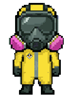 TN Scientific skeleton hazmat mascot